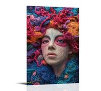 ZLLJXFZZ Art Poster Wool Felt, Punch Wall Art Mural Modern Decoration Hanging Art Poster 12x18inch(30x45cm)