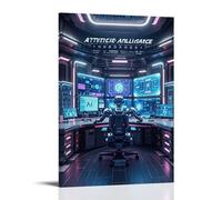 ZLLJXFZZ Artificial Intelligence Poster Wall Art Mural Modern Decoration Hanging Art Poster 16x24inch(40x60cm)