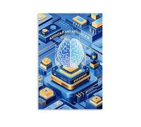 ZLLJXFZZ Artificial Intelligence Poster. Wall Art Mural Modern Decoration Hanging Art Poster 16x24inch(40x60cm)