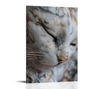 ZLLJXFZZ Athens Marble Purrs Wall Art Mural Modern Decoration Hanging Art Poster 12x18inch(30x45cm)