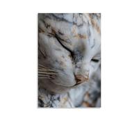 ZLLJXFZZ Athens Marble Purrs Wall Art Mural Modern Decoration Hanging Art Poster 12x18inch(30x45cm)