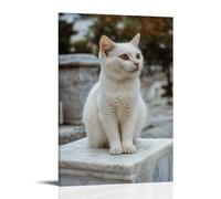 ZLLJXFZZ Athens Marble Purrs Wall Art Mural Modern Decoration Hanging Art Poster 12x18inch(30x45cm)