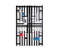 ZLLJXFZZ Bauhaus Abstract Composition Poster Wall Art Mural Modern Decoration Hanging Art Poster 16x24inch(40x60cm)