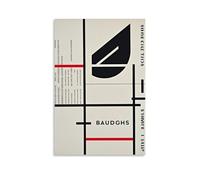 ZLLJXFZZ Bauhaus Design Poster Wall Art Mural Modern Decoration Hanging Art Poster 16x24inch(40x60cm)