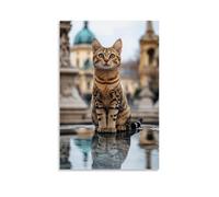 ZLLJXFZZ Budapest Thermal Cats Wall Art Mural Modern Decoration Hanging Art Poster 24x36inch(60x90cm)