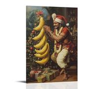 ZLLJXFZZ Christmas Poster Indian, Banana Wall Art Mural Modern Decoration Hanging Art Poster 12x18inch(30x45cm)