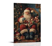 ZLLJXFZZ Christmas Poster Knit, Wool Wall Art Mural Modern Decoration Hanging Art Poster 12x18inch(30x45cm)