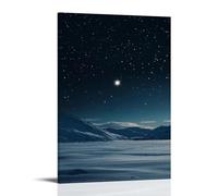 ZLLJXFZZ Christmas Poster Polar, Arctic Star Wall Art Mural Modern Decoration Hanging Art Poster 24x36inch(60x90cm)