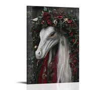 ZLLJXFZZ Christmas Poster Welsh, Mari Lwyd Wall Art Mural Modern Decoration Hanging Art Poster 16x24inch(40x60cm)