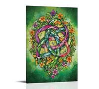 ZLLJXFZZ Easter Poster Celtic, Spring Knot Wall Art Mural Modern Decoration Hanging Art Poster 08x12inch(20x30cm)