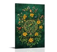 ZLLJXFZZ Easter Poster Celtic, Spring Knot Wall Art Mural Modern Decoration Hanging Art Poster 20x30inch(50x75cm)