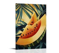 ZLLJXFZZ Fruit Poster Art Deco, Angular Melon Wall Art Mural Modern Decoration Hanging Art Poster 20x30inch(50x75cm)