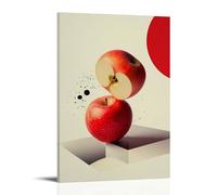 ZLLJXFZZ Fruit Poster Bauhaus, Functional Apple Wall Art Mural Modern Decoration Hanging Art Poster 08x12inch(20x30cm)