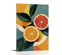 ZLLJXFZZ Fruit Poster Bauhaus, Geometric Citrus Wall Art Mural Modern Decoration Hanging Art Poster 08x12inch(20x30cm)