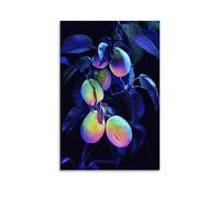 ZLLJXFZZ Fruit Poster Bioluminescent, Ackee Wall Art Mural Modern Decoration Hanging Art Poster 20x30inch(50x75cm)