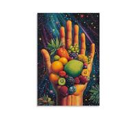 ZLLJXFZZ Fruit Poster Cosmic, Buddha's Hand Wall Art Mural Modern Decoration Hanging Art Poster 08x12inch(20x30cm)