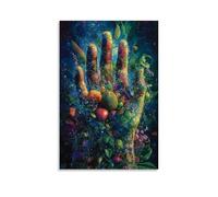 ZLLJXFZZ Fruit Poster Cosmic, Buddha's Hand Wall Art Mural Modern Decoration Hanging Art Poster 16x24inch(40x60cm)