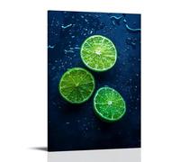 ZLLJXFZZ Fruit Poster Cyber, LED Lime Wall Art Mural Modern Decoration Hanging Art Poster 12x18inch(30x45cm)