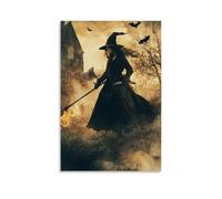 ZLLJXFZZ Halloween Poster Medieval, Witch Trial Wall Art Mural Modern Decoration Hanging Art Poster 16x24inch(40x60cm)