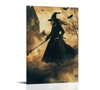 ZLLJXFZZ Halloween Poster Medieval, Witch Trial Wall Art Mural Modern Decoration Hanging Art Poster 24x36inch(60x90cm)