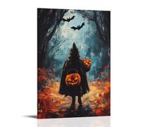ZLLJXFZZ Halloween Poster Superhero, Cape Candy Bag Wall Art Mural Modern Decoration Hanging Art Poster 24x36inch(60x90cm)