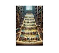 ZLLJXFZZ Historical Timeline Poster Wall Art Mural Modern Decoration Hanging Art Poster 24x36inch(60x90cm)