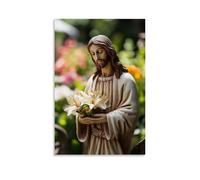 ZLLJXFZZ Holy Jesus - Elegant And Serene Wall Art Mural Modern Decoration Hanging Art Poster 08x12inch(20x30cm)