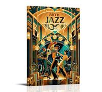 ZLLJXFZZ Jazz Age Poster Wall Art Mural Modern Decoration Hanging Art Poster 20x30inch(50x75cm)