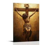 ZLLJXFZZ Jesus & The Cross - A Symbol of Grace Wall Art Mural Modern Decoration Hanging Art Poster 16x24inch(40x60cm)