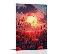 ZLLJXFZZ Landscape Poster of A Beautiful Sunrise in The Middle of Spring Wall Art Mural Modern Decoration Hanging Art Poster 16x24inch(40x60cm)