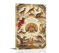 ZLLJXFZZ Mythical Creature Bestiary Poster Wall Art Mural Modern Decoration Hanging Art Poster 16x24inch(40x60cm)