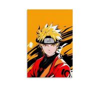 ZLLJXFZZ Naruto Naruto's Orange - Ink Burning Will Wall Art Mural Modern Decoration Hanging Art Poster 24x36inch(60x90cm)