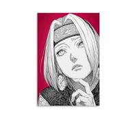 ZLLJXFZZ Naruto Ninja's Vermilion - Face Ink Contemplation Wall Art Mural Modern Decoration Hanging Art Poster 16x24inch(40x60cm)