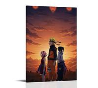 ZLLJXFZZ Naruto Team 7's Sunset Bond Wall Art Mural Modern Decoration Hanging Art Poster 16x24inch(40x60cm)