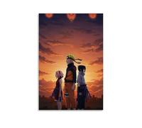 ZLLJXFZZ Naruto Team 7's Sunset Bond Wall Art Mural Modern Decoration Hanging Art Poster 16x24inch(40x60cm)