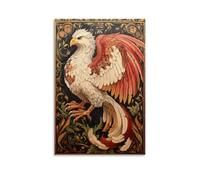 ZLLJXFZZ Oil Painting Animal Poster Griffin in Medieval Illumination Wall Art Mural Modern Decoration Hanging Art Poster 20x30inch(50x75cm)