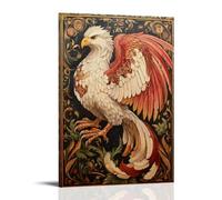 ZLLJXFZZ Oil Painting Animal Poster Griffin in Medieval Illumination Wall Art Mural Modern Decoration Hanging Art Poster 20x30inch(50x75cm)