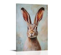ZLLJXFZZ Oil Painting Animal Poster Hare in Victorian Naturalism Wall Art Mural Modern Decoration Hanging Art Poster 20x30inch(50x75cm)