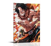 ZLLJXFZZ One Piece Ace's Flame Body Burning Soul Wall Art Mural Modern Decoration Hanging Art Poster 16x24inch(40x60cm)
