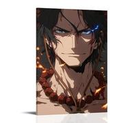 ZLLJXFZZ One Piece Ace's Flame - Eye Bound Soul Wall Art Mural Modern Decoration Hanging Art Poster 16x24inch(40x60cm)