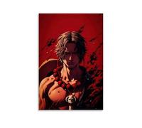 ZLLJXFZZ One Piece Ace's Red - Ember Burning Soul Wall Art Mural Modern Decoration Hanging Art Poster 20x30inch(50x75cm)