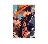 ZLLJXFZZ One Piece Law's Wave - Shadow Solitary Path Wall Art Mural Modern Decoration Hanging Art Poster 12x18inch(30x45cm)