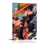 ZLLJXFZZ One Piece Law's Wave - Shadow Solitary Path Wall Art Mural Modern Decoration Hanging Art Poster 12x18inch(30x45cm)
