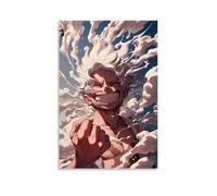 ZLLJXFZZ One Piece Luffy's Cloud Surge Wild Song Wall Art Mural Modern Decoration Hanging Art Poster 24x36inch(60x90cm)