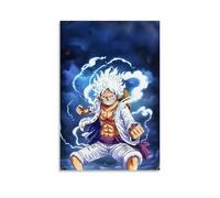 ZLLJXFZZ One Piece Luffy's Thunder Crown Dominant Posture Wall Art Mural Modern Decoration Hanging Art Poster 08x12inch(20x30cm)