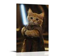 ZLLJXFZZ Purr Wars: The Feline Strikes Back Wall Art Mural Modern Decoration Hanging Art Poster 08x12inch(20x30cm)