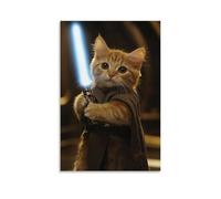 ZLLJXFZZ Purr Wars: The Feline Strikes Back Wall Art Mural Modern Decoration Hanging Art Poster 08x12inch(20x30cm)