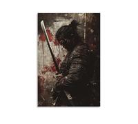 ZLLJXFZZ Samurai Poster Cursed, Bloodied Family Sword Wall Art Mural Modern Decoration Hanging Art Poster 20x30inch(50x75cm)