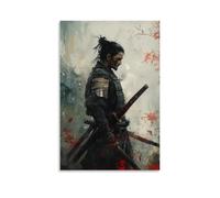 ZLLJXFZZ Samurai Poster Cursed, Bloodied Family Sword Wall Art Mural Modern Decoration Hanging Art Poster 16x24inch(40x60cm)