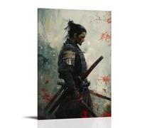 ZLLJXFZZ Samurai Poster Cursed, Bloodied Family Sword Wall Art Mural Modern Decoration Hanging Art Poster 24x36inch(60x90cm)
